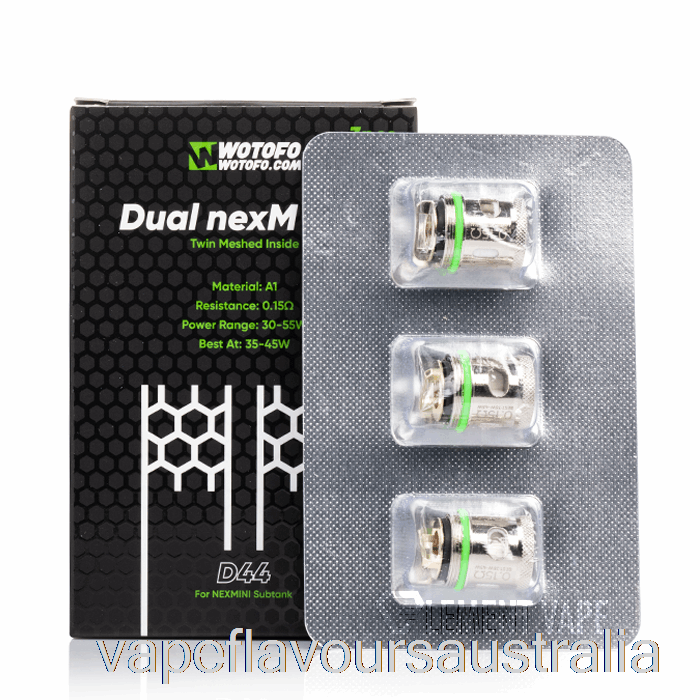 Vape Flavours Australia Wotofo NexMini Replacement Coils 0.15ohm D44 Dual nexMESH Coils